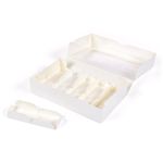 Коробка для 5 эклеров 25х15х5 см, белый, S-Chief BFC-040