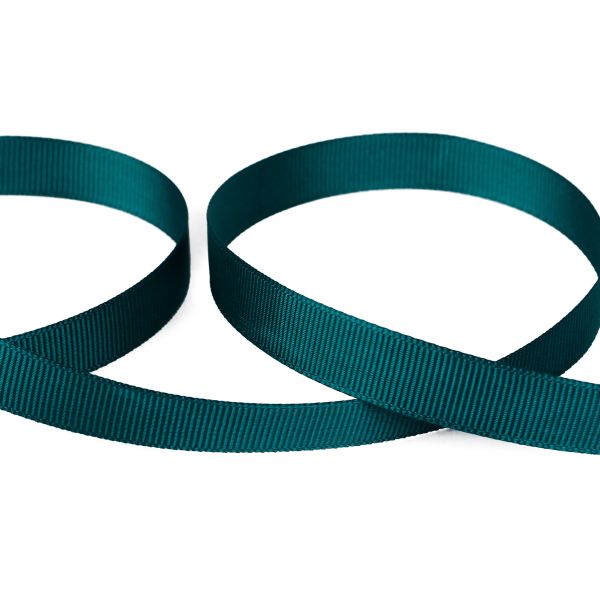 Лента репсовая (в рубчик) 12.0 мм / 45.5 метров, 011 т.зеленый, Gamma GR-12