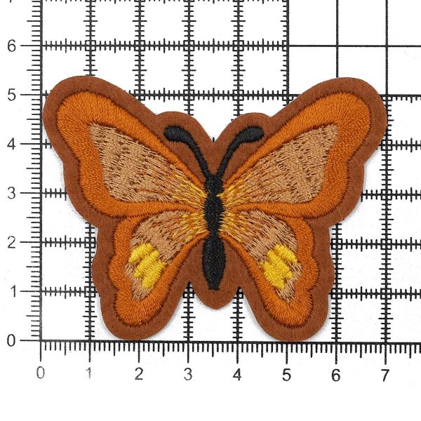 Термоаппликация Бабочка, 5.4х7см, Hobby&Pro (коричневый)