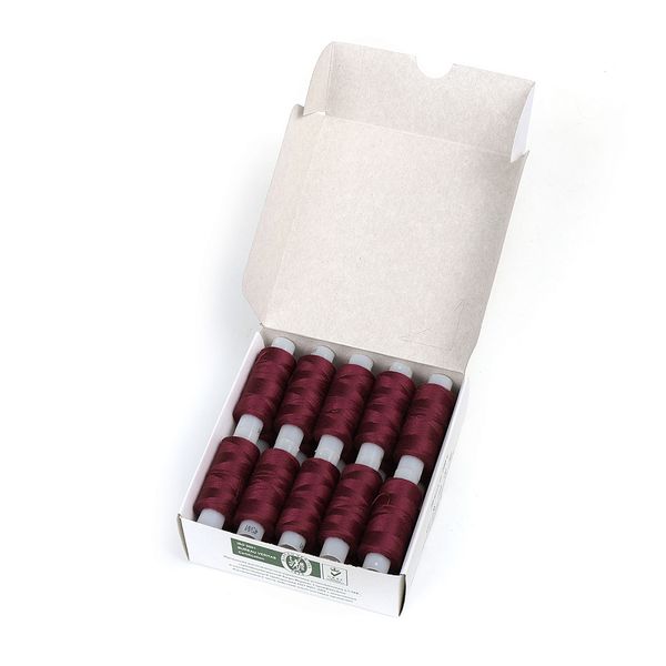 Нитки армированные ПНК им.Кирова 45ЛЛ, бытовые, 200 м / 20 кат., 1218 бордовый