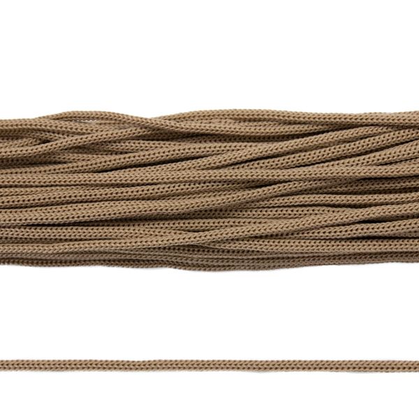 Шнур полипропилен круглый вязаный ⌀5.0 мм / 100 метров, 5-04 бежевый