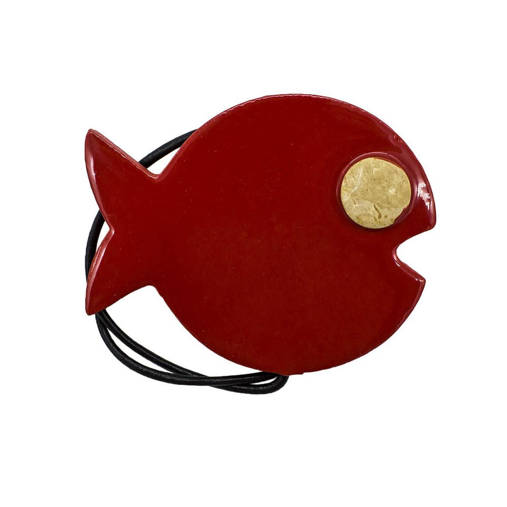 Подхват магнитный для штор рыбка 8912, упак(2шт), красный
