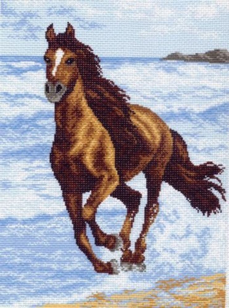 Рисунок для вышивания Матренин Посад (канва), 37х49 -0587 Бегущий по волнам