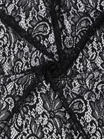 Ткань кружевная гипюр стрейч 100 г/м², ш.150см, арт.G2627 цв.черный, уп.25м