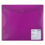 Папка-конверт для тетрадей с кнопкой A5+ 180 мкм волокно, 20 шт, пурпурный EC211130222, Expert Complete
