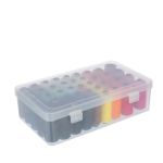 Органайзер для хранения ниток ОМ-042/1 пластик 23.5х13.5х6.5 см, розовый/прозрачный, Gamma ОМ-042/1