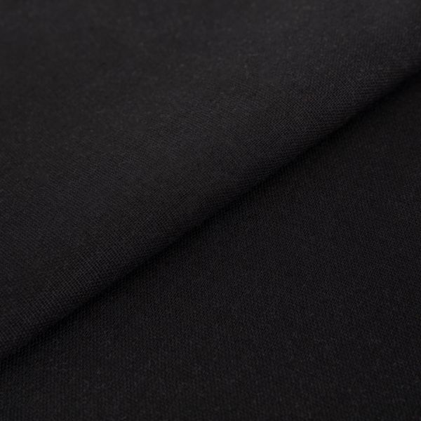 Льняная ткань 175 г/м², 140 см / 5 метров, 008 черный, Gamma 3070