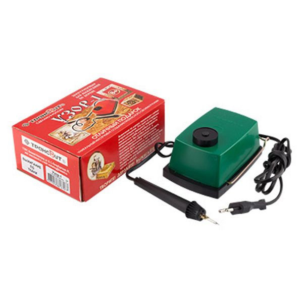 Прибор для выжигания гильошированный, по дереву и ткани, Трансвит УЗОР гильошированный