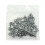 Хольнитены джинсовые ⌀8 мм, h=10 мм, чер.никель мет. пика, 50 шт