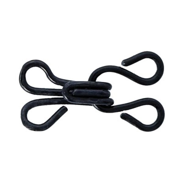 Крючки пришивные 12 мм, 24 шт, черный, Gamma HE-0