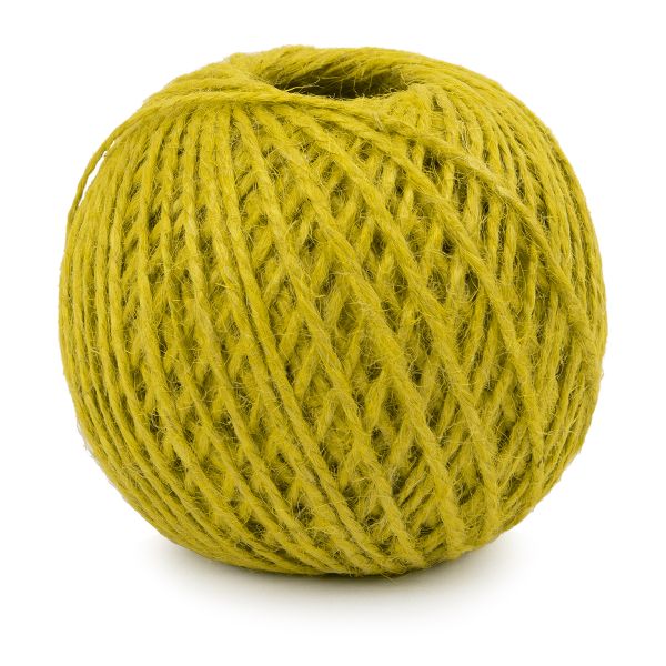 Шпагат джутовый ⌀1.1 мм, 100 м, 100% джут, желтый, Gamma ШД6