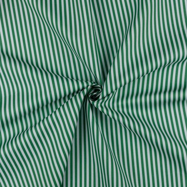 Ткань для пэчворка Peppy Бабушкин сундучок, отрез 50х55 см, 140 г/м², БС-22 полоска я.зеленый, Peppy