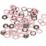 Кнопка рубашечная (джерси) открытая ⌀9.5 мм, НЕРЖ.СТАЛЬ, 133 светло-розовый, 500шт, TBY