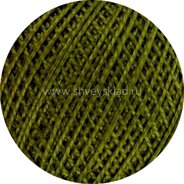 Пряжа ПНК им.Кирова Ирис / уп.20 мот. по 25 г, 150м, 4306 зеленый