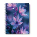 Тетрадь общая с твердой обложкой, глянцевая ламинация A5 120 л. на гребне 65 г/м², белизна 100% 4 шт клетка, 01550 Утренняя роса, Светоч Т206