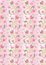Ткань для пэчворка Peppy Весенний этюд, рулон 112 см / 5 метров, ВЭ-06 Панель розовый, Peppy