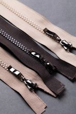 Молния трактор Т5 (5 мм) 1 зам., разъем., 80 см, реверсивный, 002 черный, G3051 Gamma, 10 шт