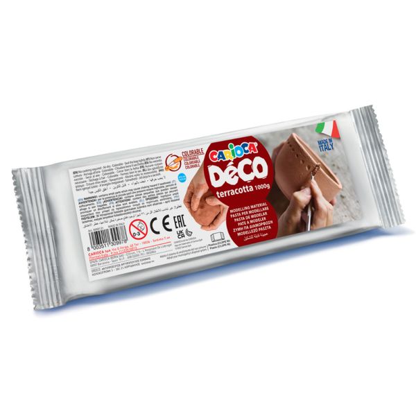 Масса для лепки отвердевающая Deco 1000 г, терракотовая 30997/21, Carioca 30997/21