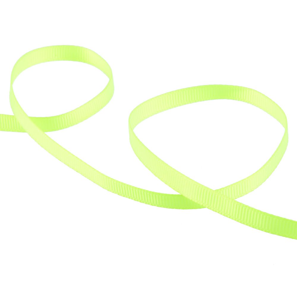 Лента репсовая нарезка _6.0 мм / 10 шт по 5.4 метра, 013 лайм, Gamma GR-06