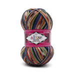 Пряжа Alize (Ализе) Superwash Comfort Socks / уп.5 мот. по 100 г, 420м, 2701 секционный A