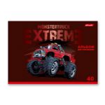 Альбом для рисования, глянц.ламинация, 100 г/м², A4 29х20.5 см, 40 л. на скобе, 5 шт, 000225 Монстр-машина, Светоч 40АЛСК4_3_3_9