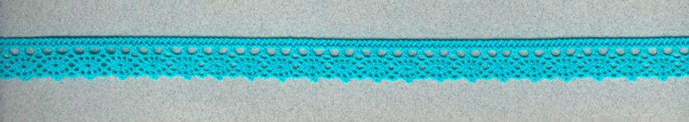 Кружево вязаное (тесьма) 12.0 мм бирюзовый, 30 метров, IEMESA