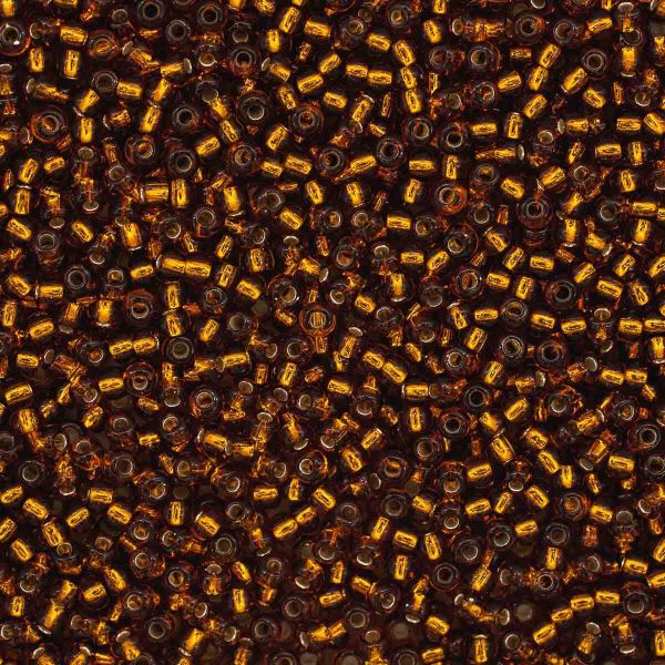 Бисер Preciosa прозрачный, серебряный центр 10/0 (2.3 мм), 100 г (5х20 г), цв. 17090