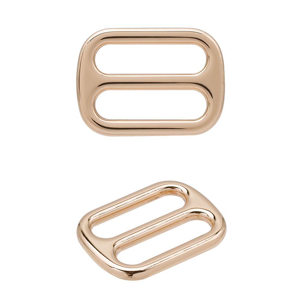 Пряжка регулировочная металл литая 15.0 мм (20х15мм), золото, МВ2342, 6 шт