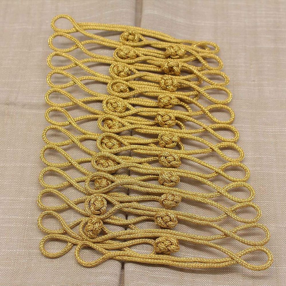 Сутажная застежка, 18х11 см (золото), NO.6