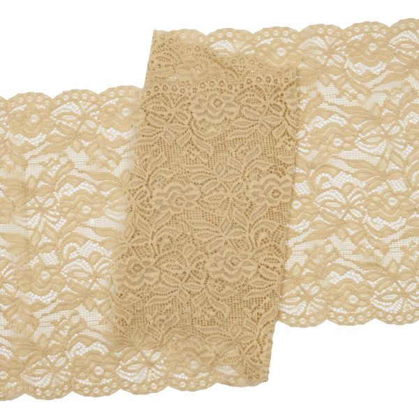 Кружево бельевое эластичное 300 мм / 13.72 м, цв. C180 телесный