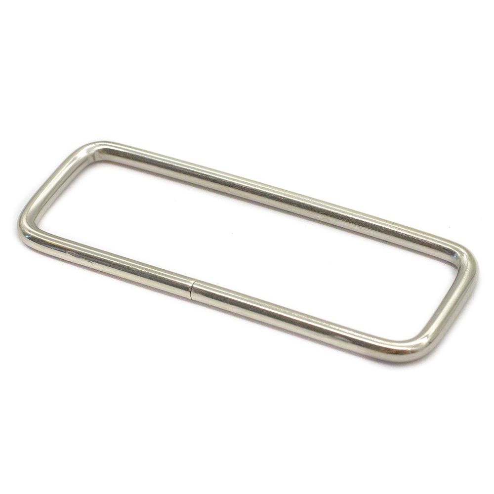 Рамка прямоугольная металл 50х2,5х15 мм, никель, 100 шт