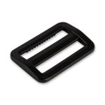 Пряжка двухщелевая пластик 32 мм, 100 шт, черный, Gamma SAR003