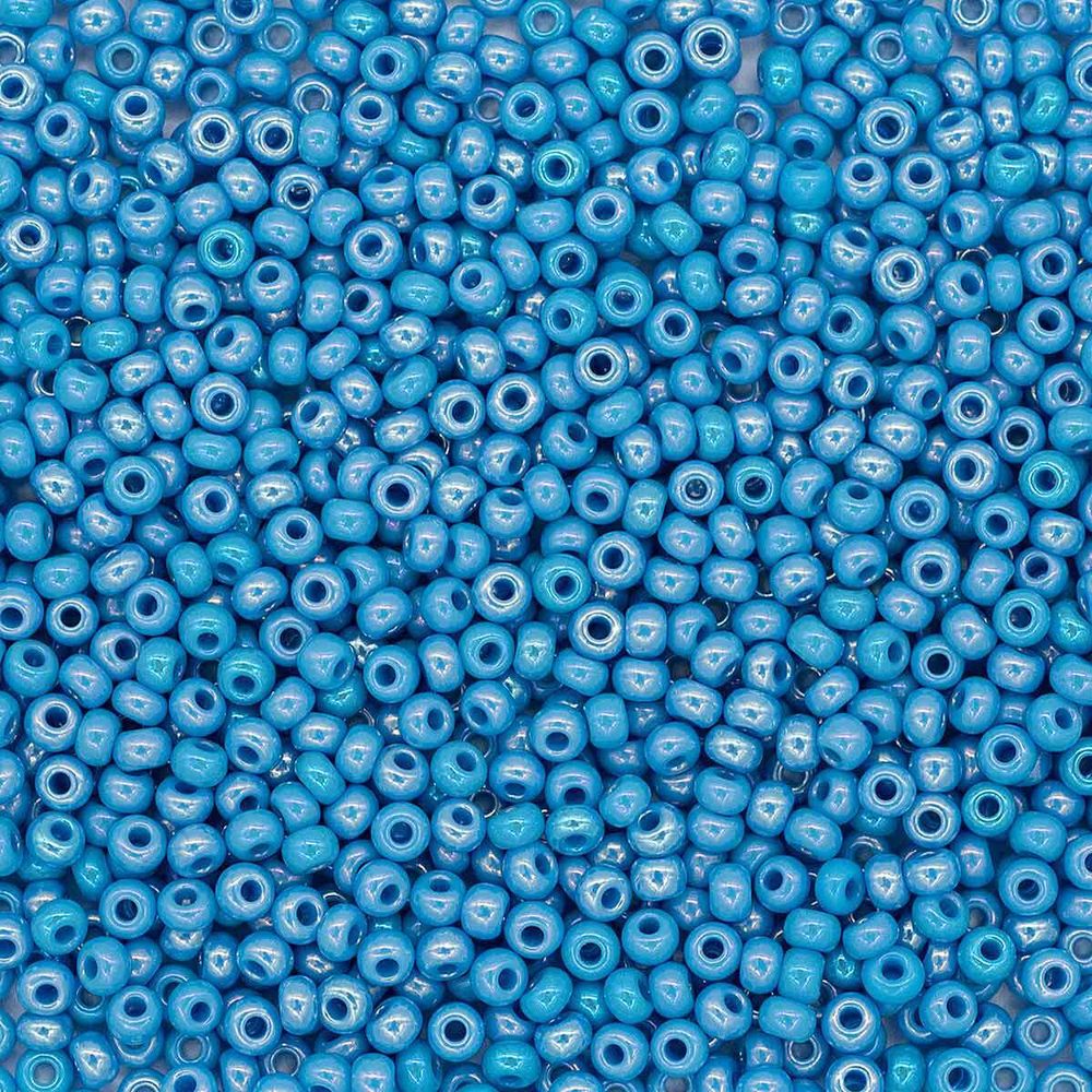 Бисер Preciosa непрозрачный с радужным покрытием 10/0 (2.3 мм), круг.отв, 100 г (5х20 г), (64050) 331-19001-10/0