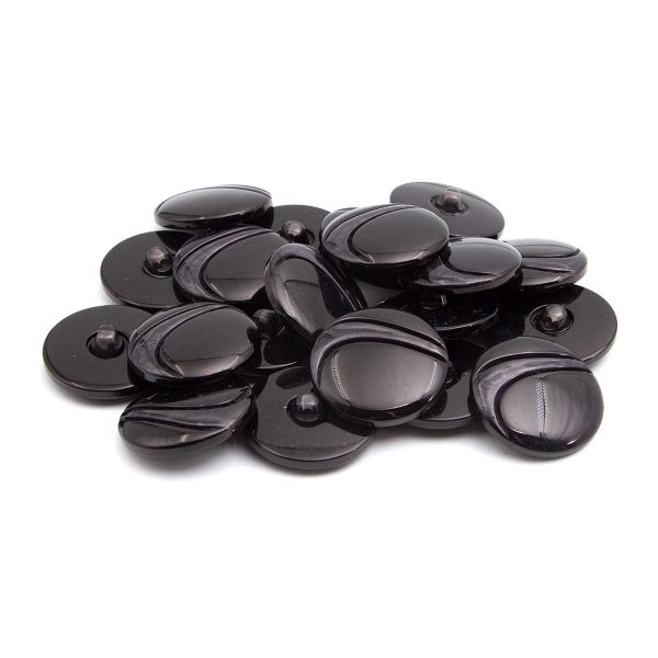 Пуговицы на ножке 3.01-1294-34, черный, 20 шт