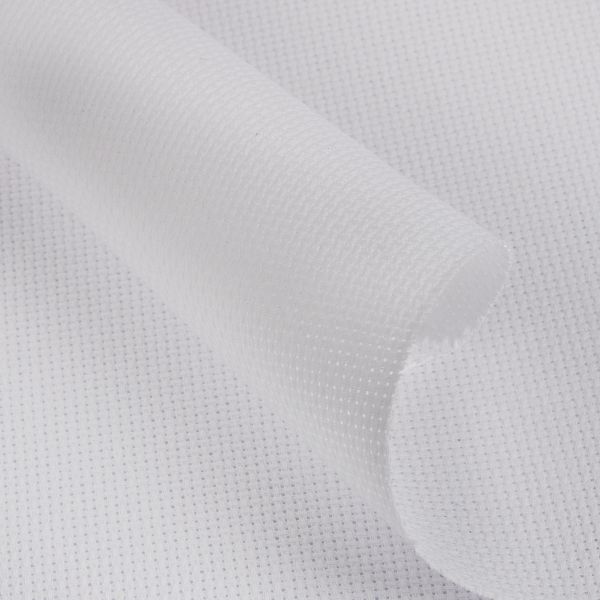 Канва Zweigart Aida Premium 18 ct, 50х50±2 см, 100 белый, Zweigart