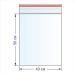 Пакет с замком 45 мкр. 40х50 см, 100 шт, Gamma