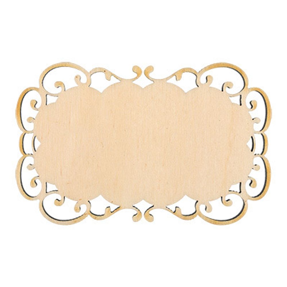 Заготовка из фанеры Бирка резная, 7х4 см, 2 шт, 2, ВД-339 Mr.Carving