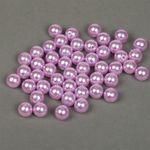 Бусины пластик (перламутр) ⌀12 мм, цв.092 сиреневый, уп.500г (530 шт), Magic4Hobby