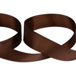 Лента репсовая (в рубчик) 25.0 мм / 45.5 метров, 017 т.коричневый, Gamma GR-25