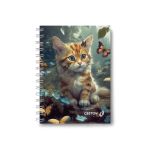 Записная книжка на гребне A6 120 л., 4 шт, клетка, Муркоша 01183, Светоч ЗК110