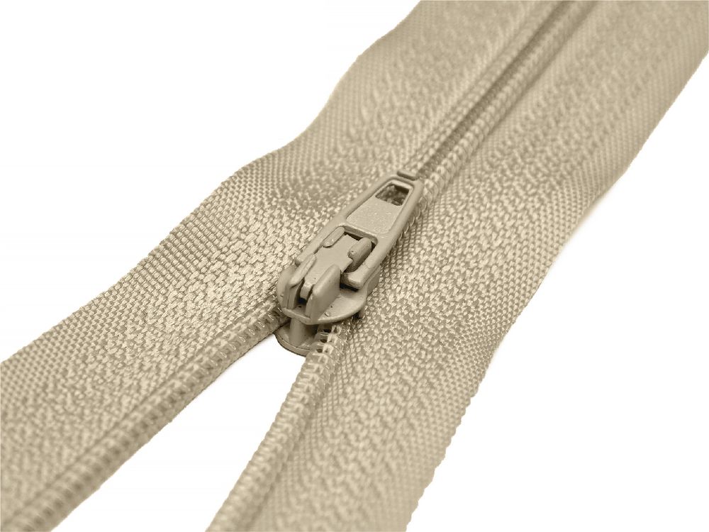 Молния спираль (витая) (цв.SBS) брючная Т3 (3 мм) 1 зам., н/раз., 20 см, автомат, S-235 бежевый, уп.100 шт