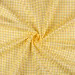 Ткань для пэчворка Peppy Бабушкин сундучок, отрез 50х55 см, 140 г/м², БС-47 клетка бл. желтый, Peppy