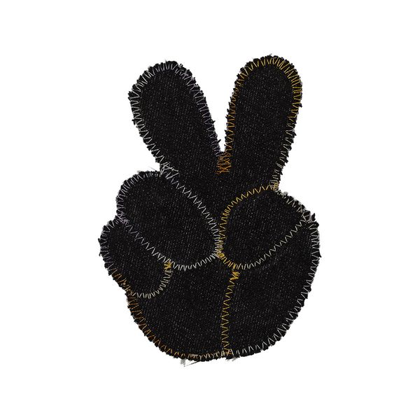 Термоаппликация мир джинс, 6 шт, М1/2 черный 10.5х7.5 см, Blitz