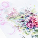 Набор для вышивания нитками Чудесная игла 101-210, Замок мечты, 27х38 см