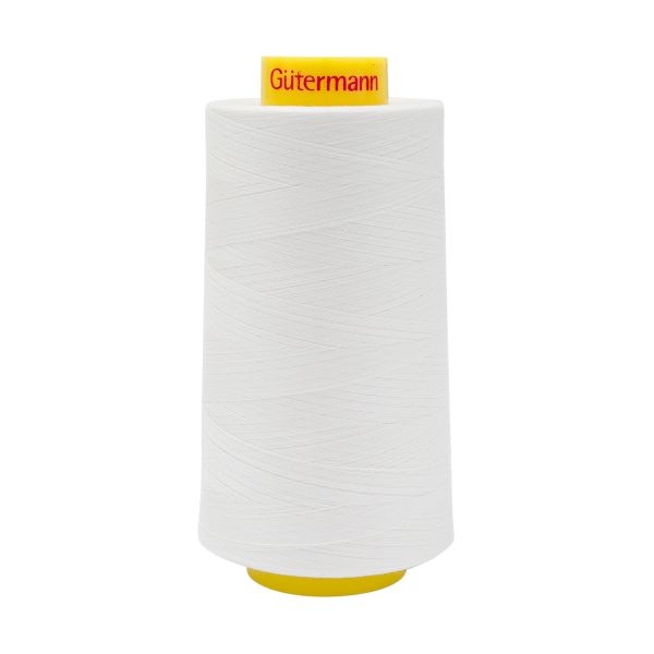 Нитка особо тонкая Gutermann Mara №150 (150/2), 5000 м, 713961, цв. 001 молочный, 1 катушка