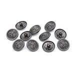 Пуговицы на ножке 32L (20мм), металл (m.nickel (матовый черный никель)), 12 шт, ME354