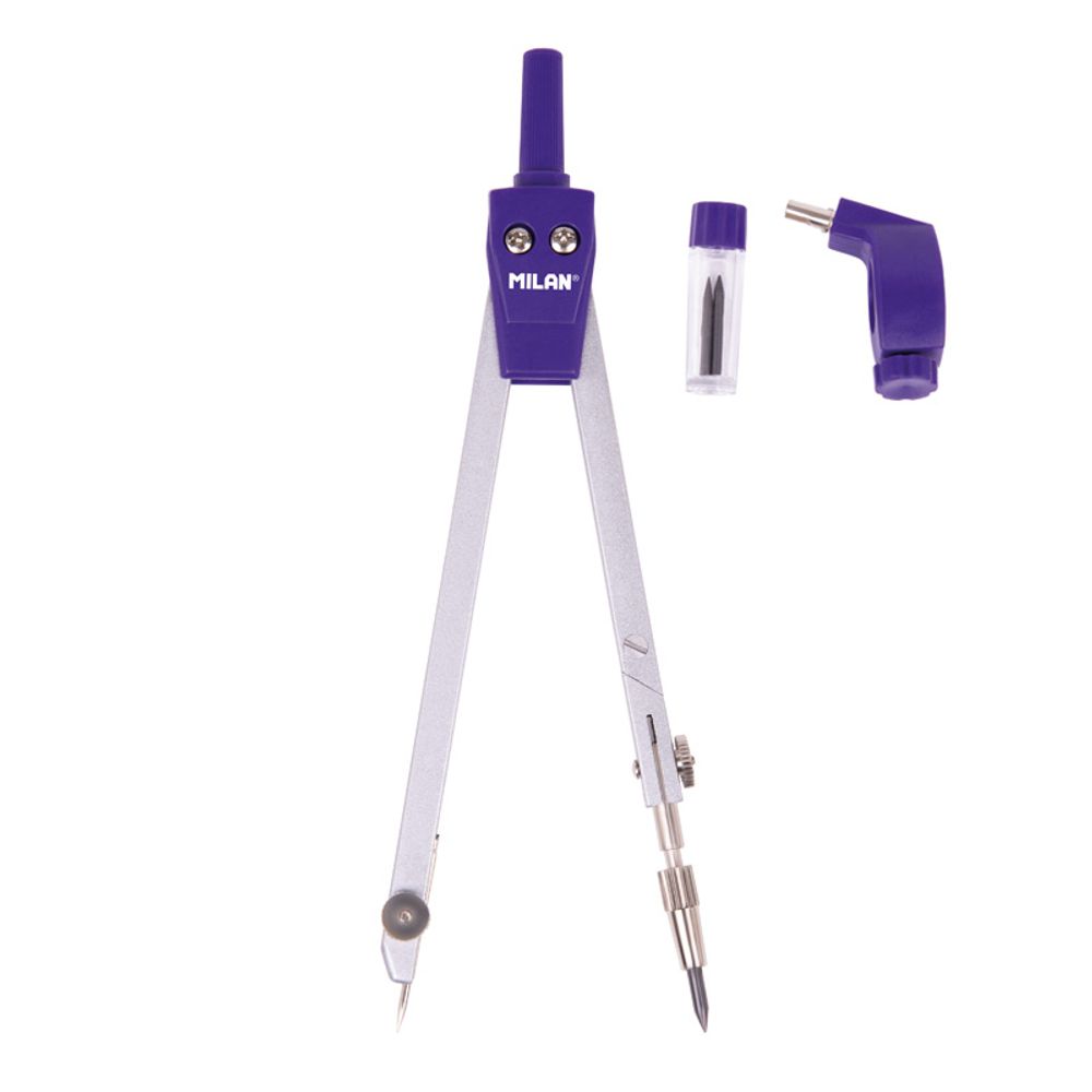 Циркуль металлический Acid в пенале, синий 11101B, Milan 11101B