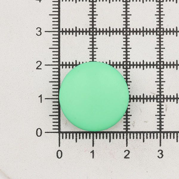Пуговицы на ножке 32L (20мм), пластик (Green (зеленый)), NE68, 36 шт