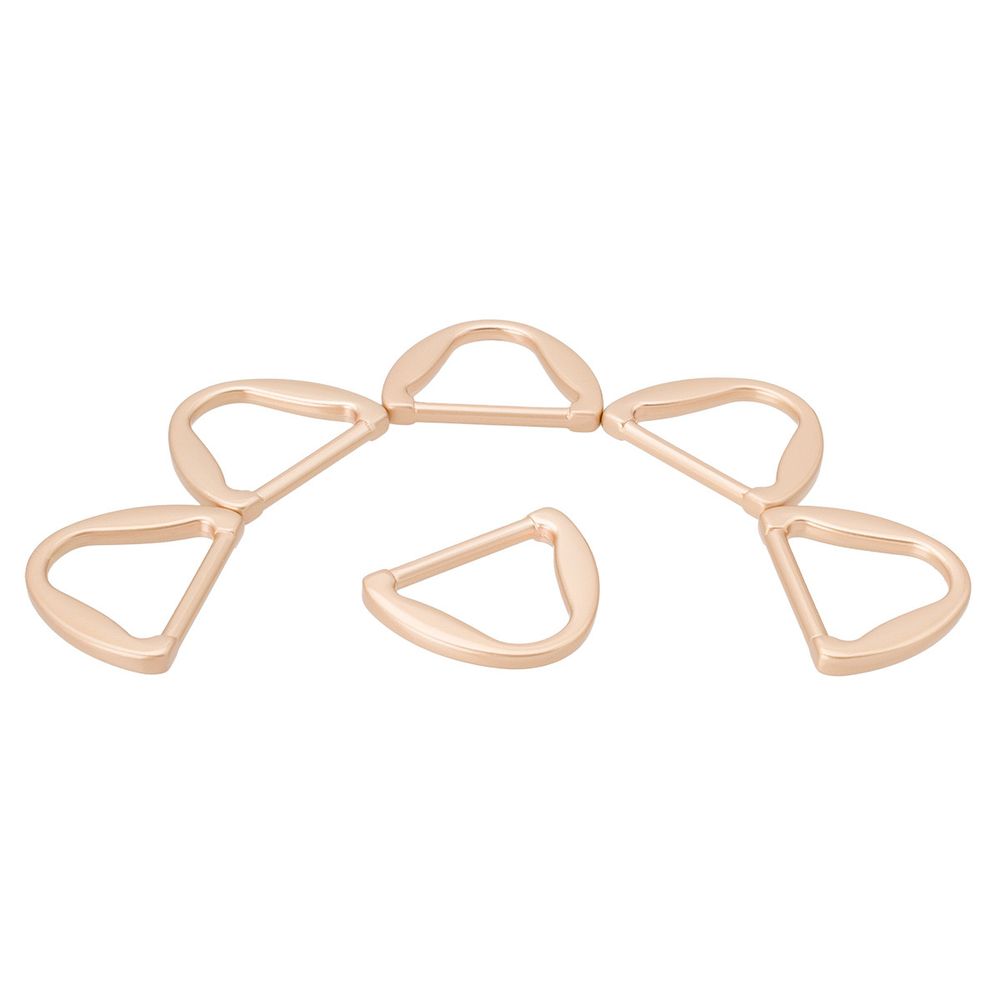 Полукольцо литое металл 25мм (33х26мм), золото матовый, MB2327, 6 шт