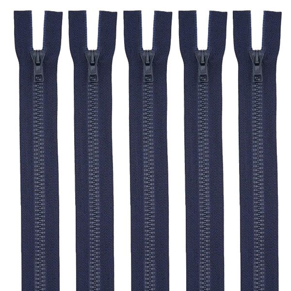 Молния трактор Arta Т6 (6 мм) 2 зам., разъем., 110 см, цв. 044 т.синий, уп.5 шт